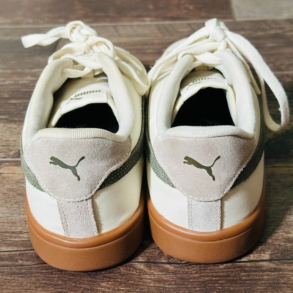 Puma Smash 3.0 L Pristine Dark Myrtle Gum Sneakers 393028-01 Mens 9.5